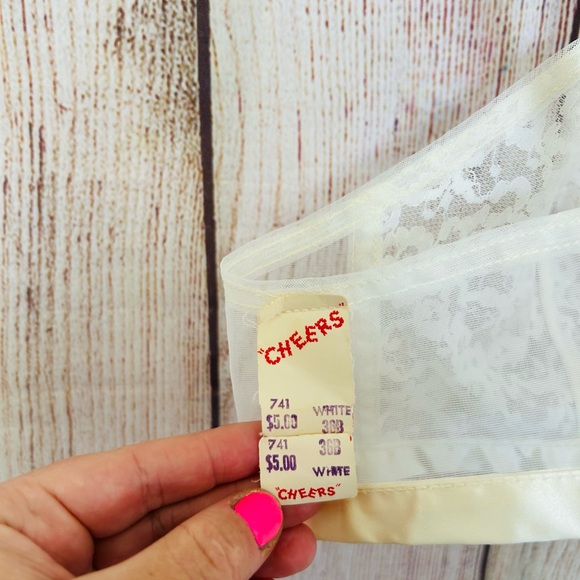 Best & Co Cheers Fifth Ave New York Vintage 60s Women’s Cream Lace Bra 36B - Picture 5 of 8